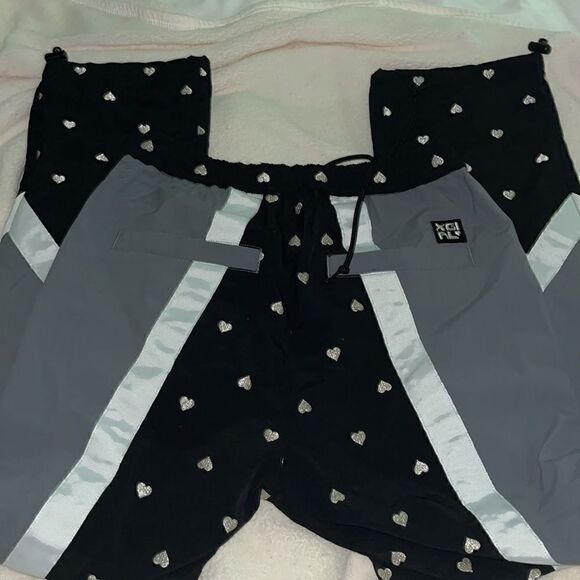 X-Girl Heart Easy Pants - Japanese Track Pull On - 2 NWT - Picture 8 of 10